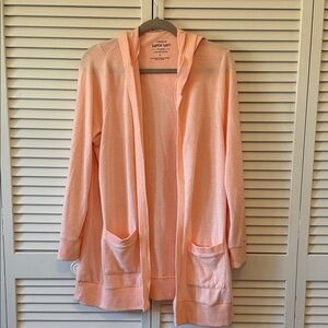 Torrid Light Pink Hooded Cardigan - worn 2 times